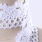 2 Yards White Crochet Cluny Cotton Lace Trim Delicate Design 1.25 Inch Wide